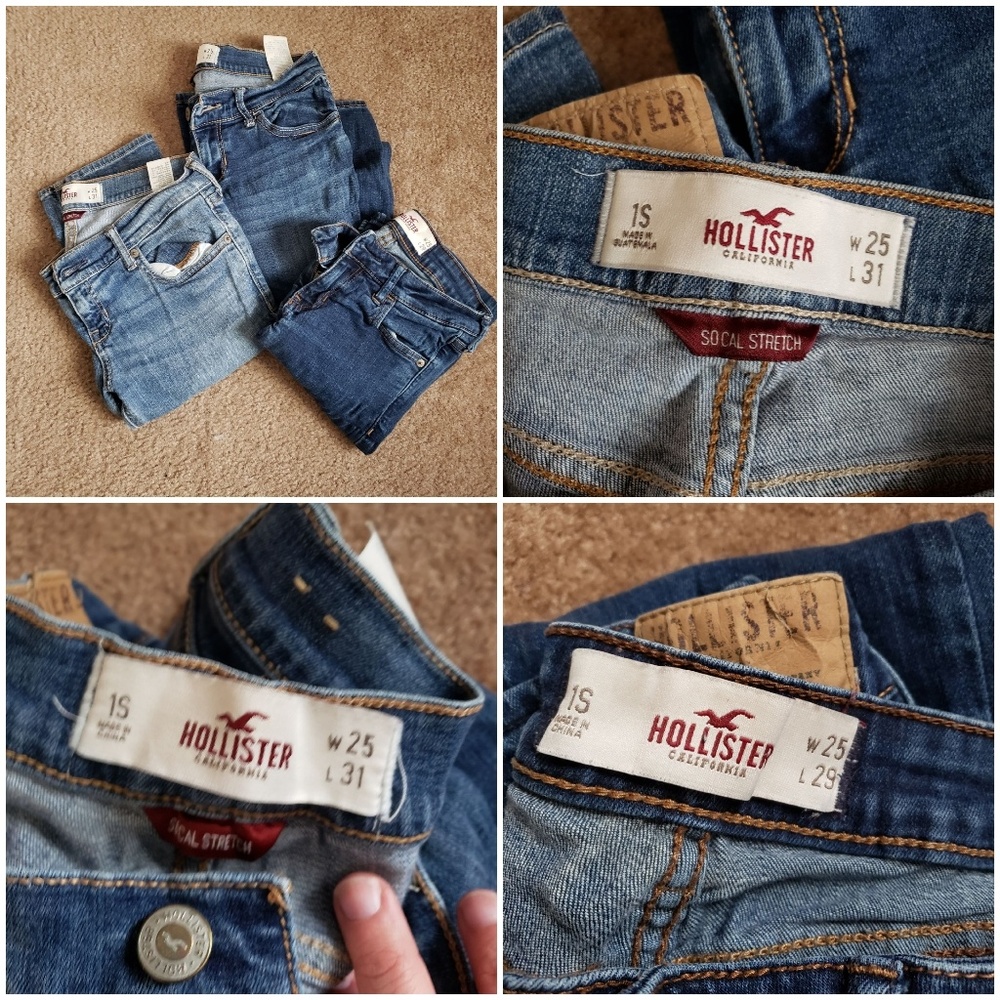 Hollister skinny jeans bundle!!